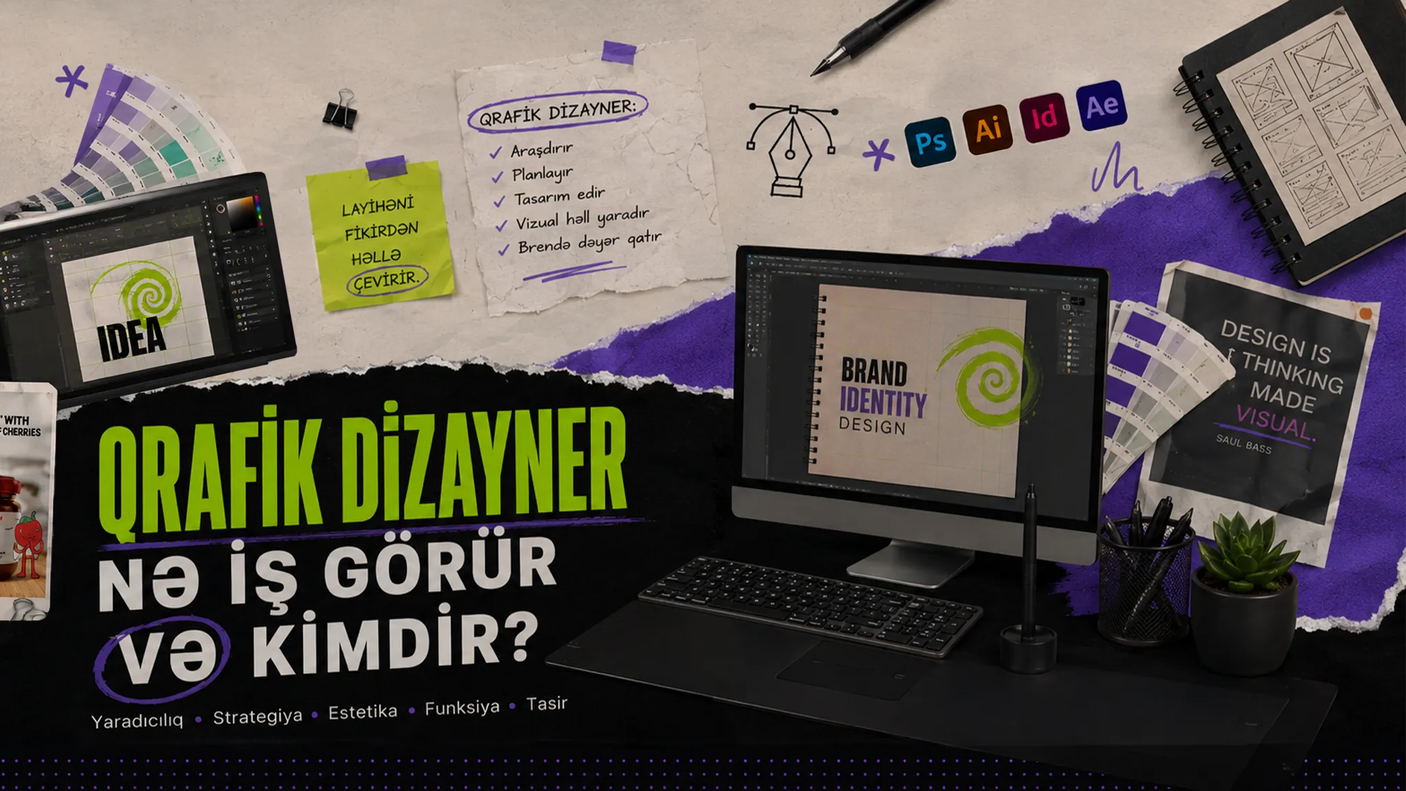 Qrafik Dizayner Nə İş Görür və Kimdir?